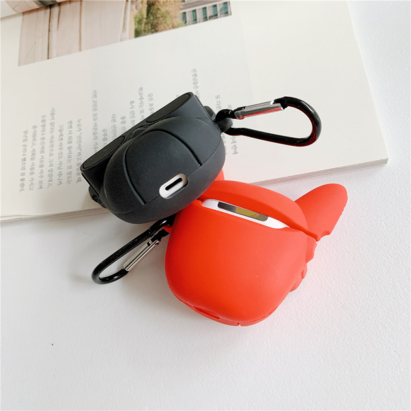 Vỏ Bảo Vệ Hộp Sạc Tai Nghe Không Dây Bluetooth Bằng Silicon Mềm Họa Tiết Chó Bull Cho Airpods Pro 2 3 1