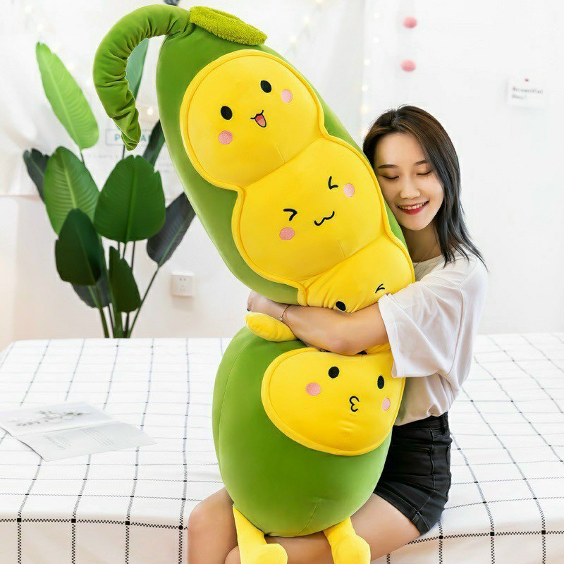 GẤU BÔNG SÂU ĐẬU VẢI NHUNG CAO CẤP CO GIÃN 4 CHIỀU