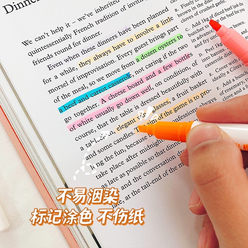 Set 6 bút highlight nhiều màu pastel ✨✨✨✨