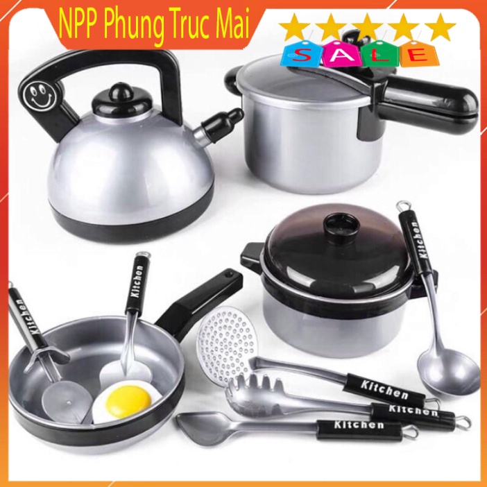 Đồ chơi cho bé đồ chơi nấu ăn 36 món có đèn có nhạc Phungtrucmaistore