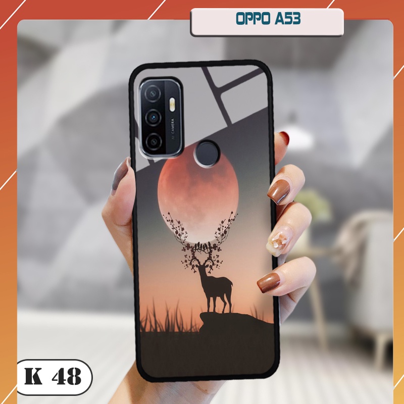 Ốp lưng kính cường lực cho điện thoại Oppo A53
