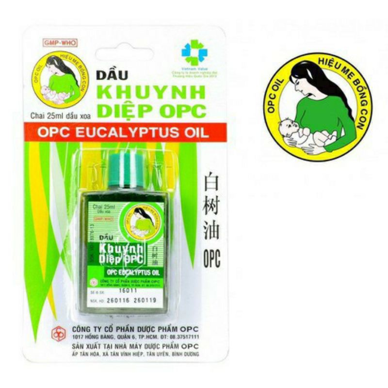 Dầu Khuynh Diệp OPC 25ml cho bé - nhãn hiệu Mẹ Bồng Con - SGP