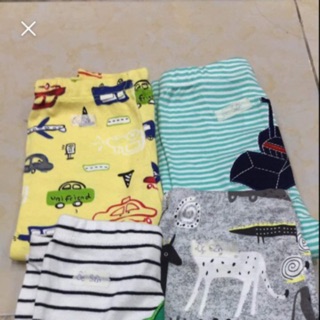 Combo 10 quần cotton nỉ lót lông cho bé