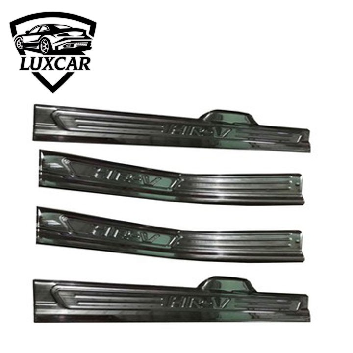Ốp bậc cửa xe HONDA HRV- Chất liệu INOX, TITAN cao cấp LUXCAR