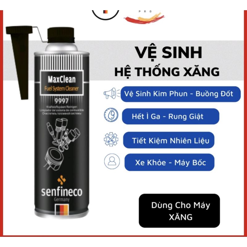 Dung Dịch Vệ Sinh Hệ Thống Xăng - Senfineco Maxclean Fuel System Cleaner 9997 [300ML]