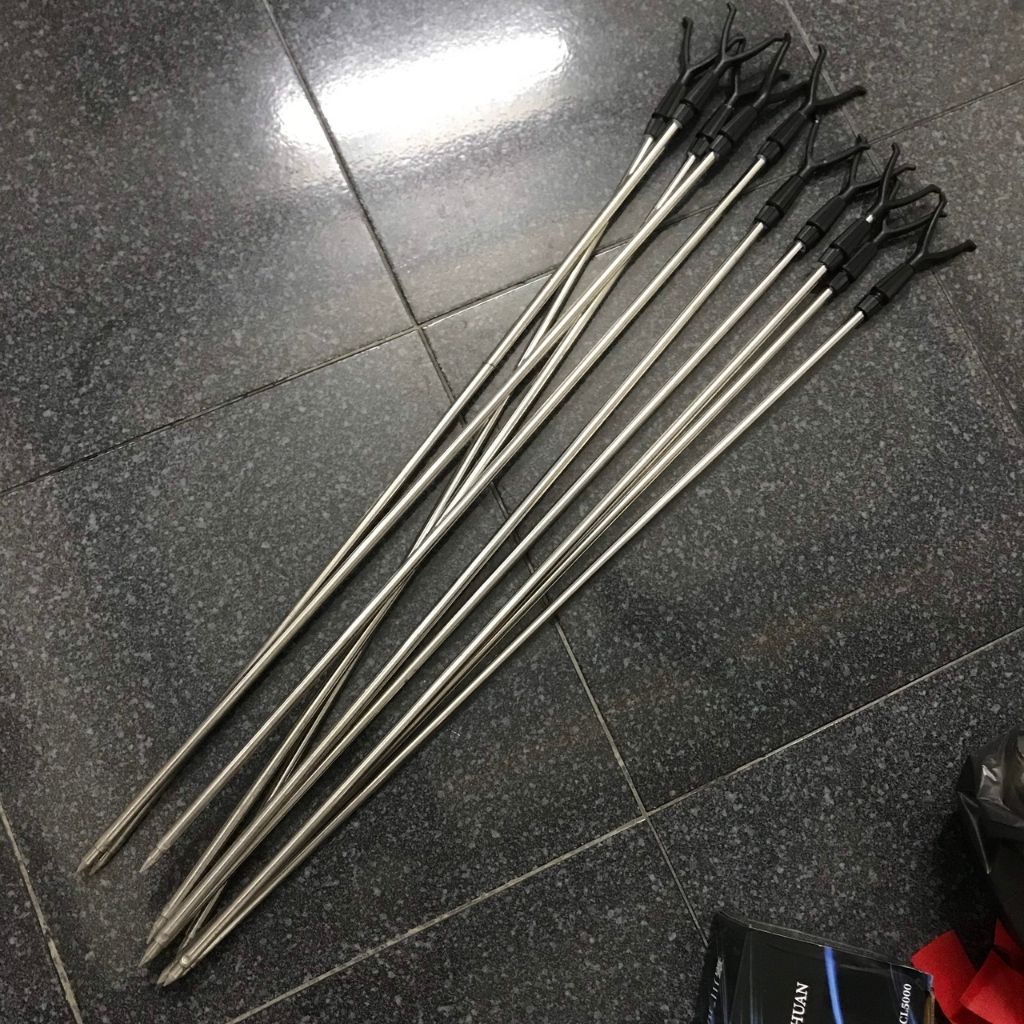 Chống cần câu máy, chống cần câu lục chữ Y, dài 1m5 thu gọn 80cm, dùng để chống cần câu lance câu lục