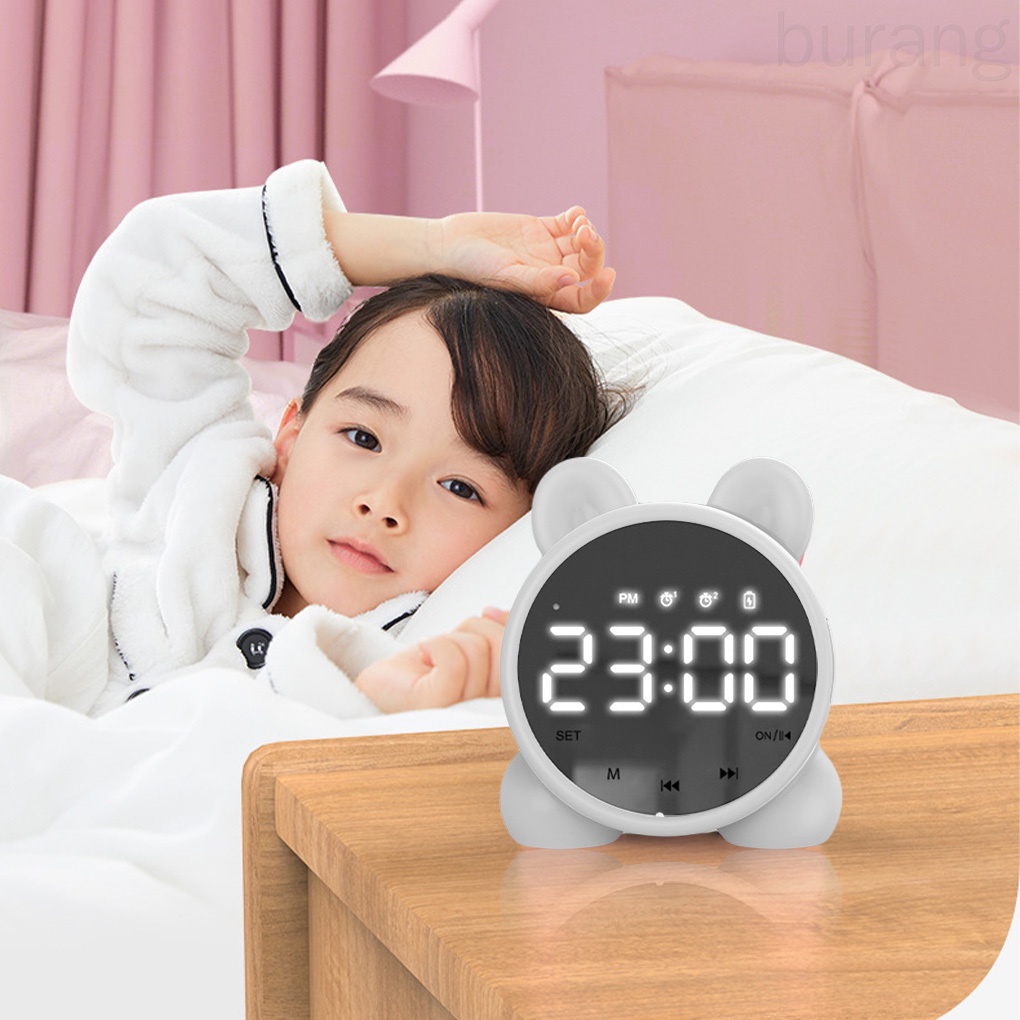 Đồng hồ báo thức có đèn LED đa năng có thể sạc lại tiện dụng