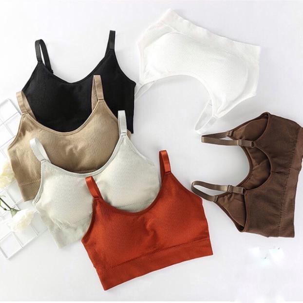 [Giá sỉ] [ÁO BRA TĂM XỊN] Áo Bra Gân Tăm Có Đệm Ngực Siêu Đẹp 8807