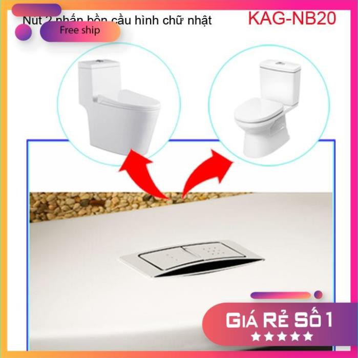 Nút nhấn xả bồn cầu , nút nhấn hình chữ nhật, nút nhấn thay thế cầu Inax C504, C702VRN