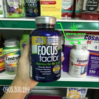 🇺🇸 Sản phẩm Bổ Não Focus Factor 180 viên 🇺🇸