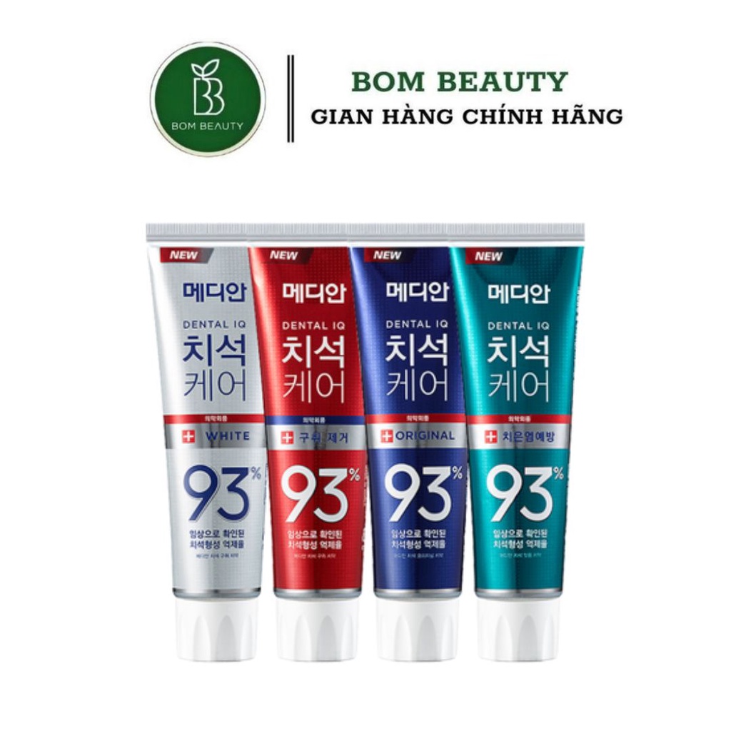 Kem Đánh Răng Giúp Trắng Răng, Giảm Ố, Loại Bỏ Mùi Hôi Median Dental IQ 93% Toothpaste 120g