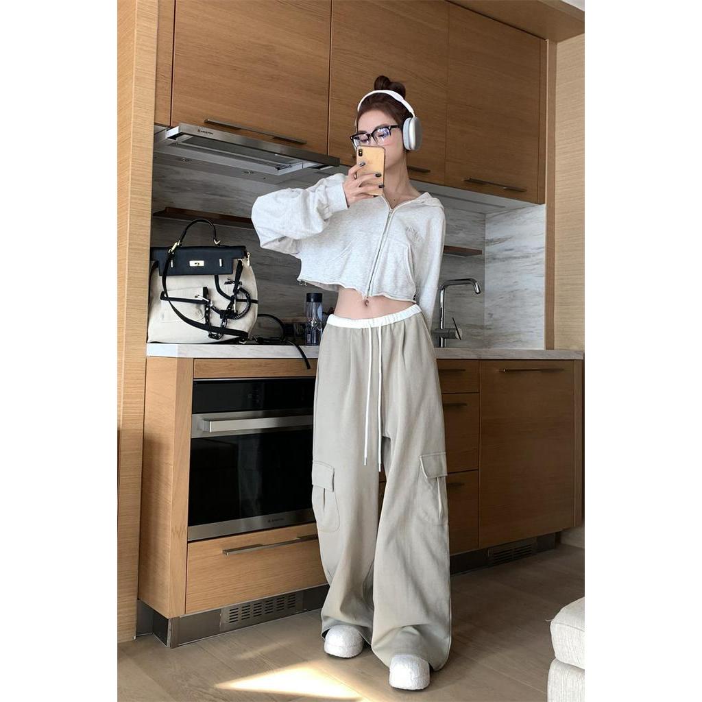 Quần Ống Rộng Có Túi Màu Sắc Phù Hợp Với Phụ Nữ 60976