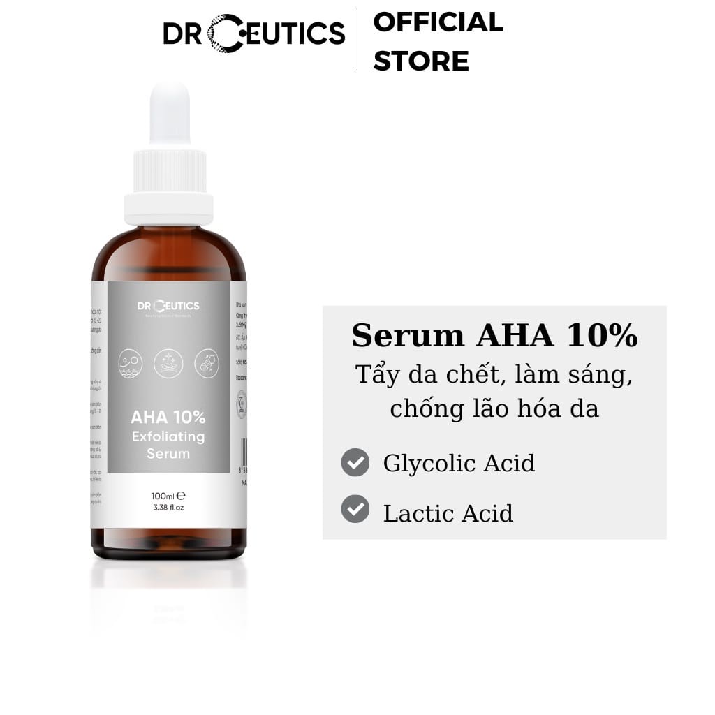 Tẩy da chết - AHA 10% EXFOLIATING SERUM DRCEUTICS