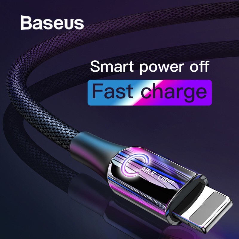 Cáp Baseus cổng USB 2.4A sạc/ truyền dữ liệu chất lượng cao cho iPhone XR XS Max