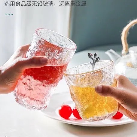 🚩 🚩Ly thuỷ tinh sang trọng Thân Nhám Thấp 300ml -380ml thuỷ tinh chịu nhiệt dung tích lớn