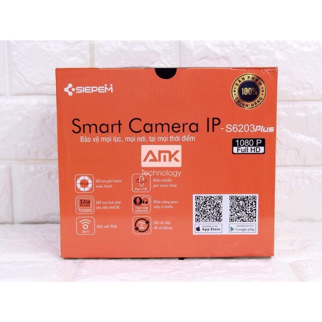 Camera WiFi full HD 1080 Siepem 6200 chính hãng giá sốc