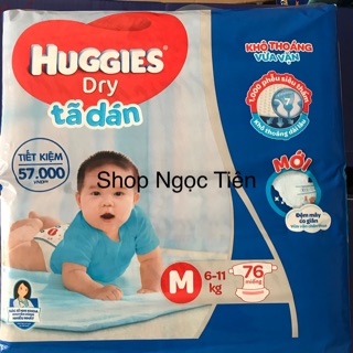 Bĩm/tã Dán Huggies M76
