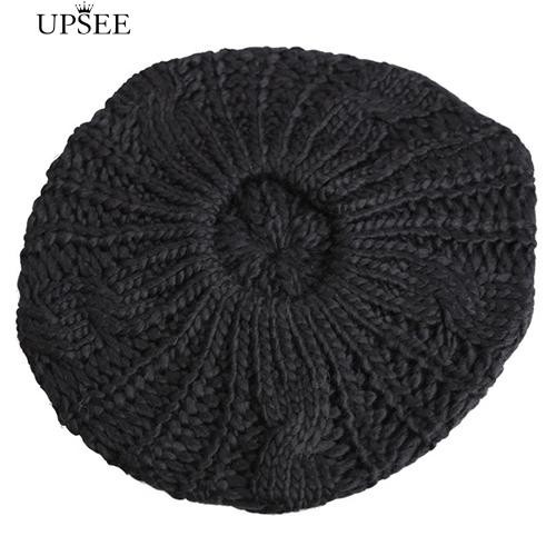 Mũ nồi bằng len màu trơn thời trang cho nữ