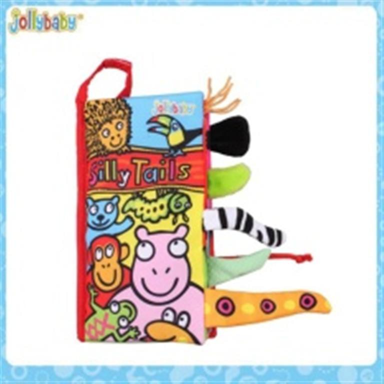 Sách vải Jollybaby Silly Tails cho bé chơi mà học