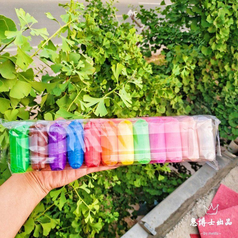 Túi 12 gói đất sét tạo hình sáng tạo kèm 3 dụng cụ nặn