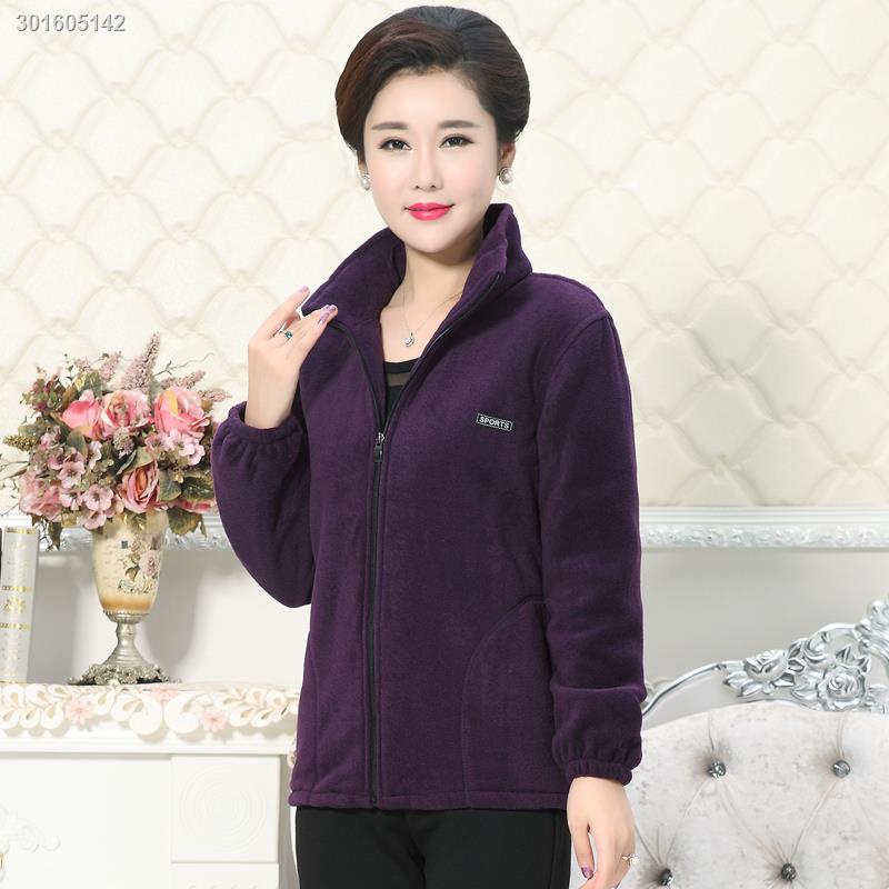 Áo Sweater Lông Cừu Tay Dài Dáng Rộng Plus Size Thời Trang Thu Đông Cho Nữ Trung Niên