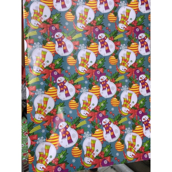 Giấy gói quà,bọc quà noel  nhiều mẫu,LOẠI DÀY ĐẸP khổ 53*80cm