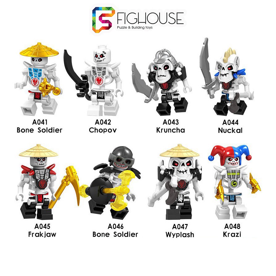 Xếp Hình Minifigures Quái Nhân Xương Trong Ninjago - Đồ Chơi Lắp Ráp non-lego  A041-048 [C2]