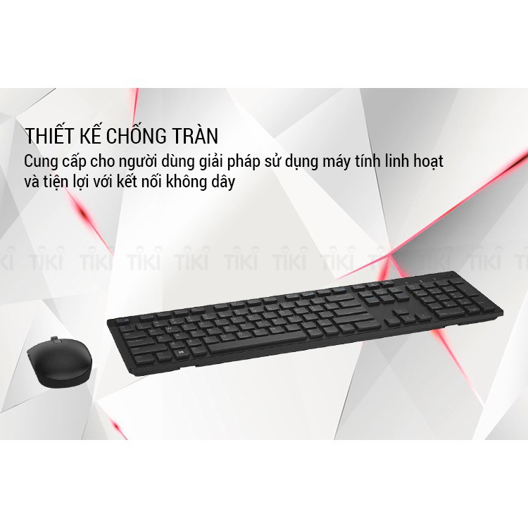 Bộ phím chuột không dây DELL  KM636 Hàng Chính Hãng