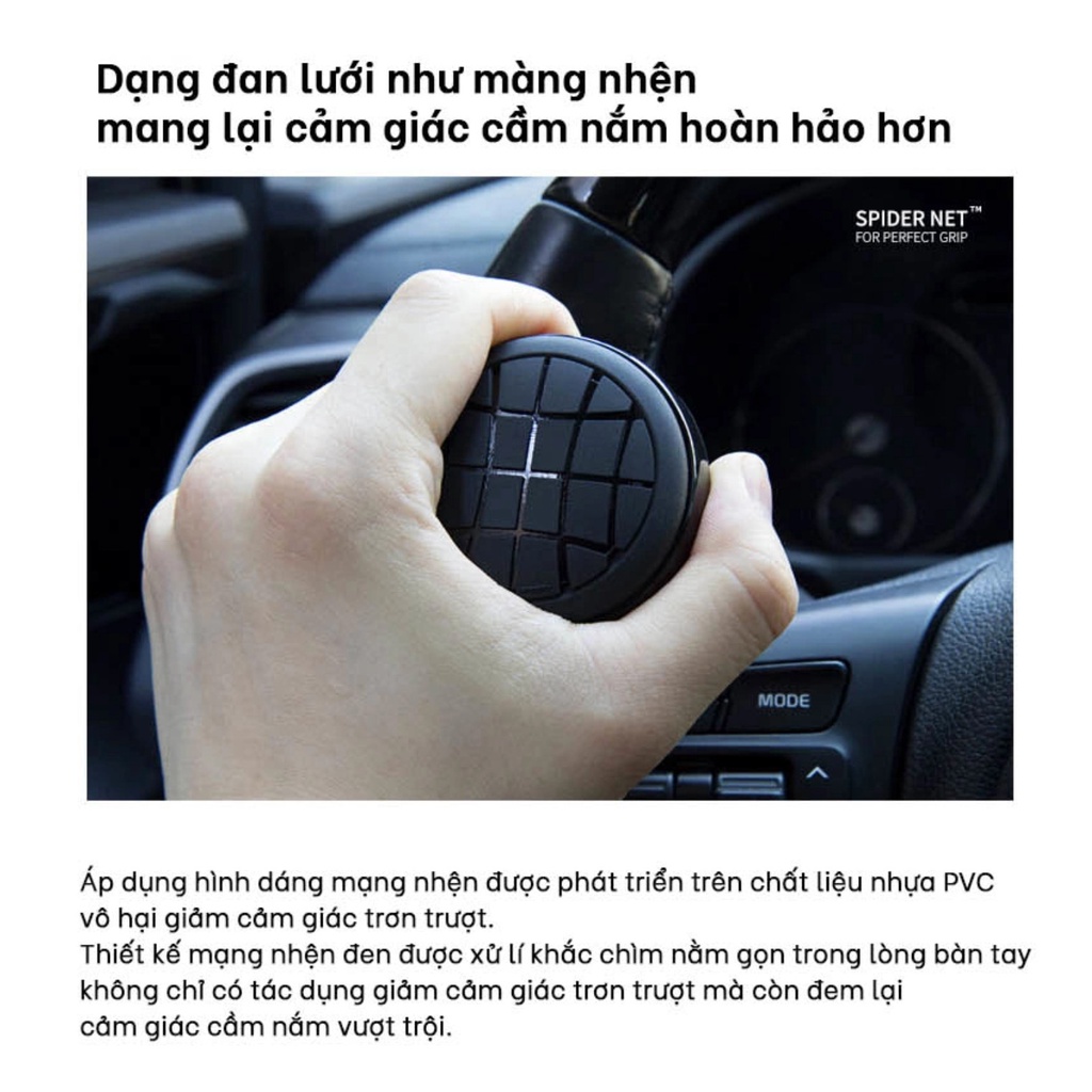 NÚM TRỢ LỰC XOAY VÔ LĂNG PVC KOREA