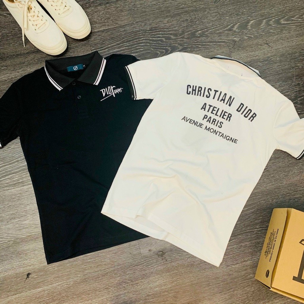 (ảnh +video) áo thun nam cổ bẻ thêu logo chuẩn đẹp thời trang vải tốt chuẩn trẻ trung | BigBuy360 - bigbuy360.vn