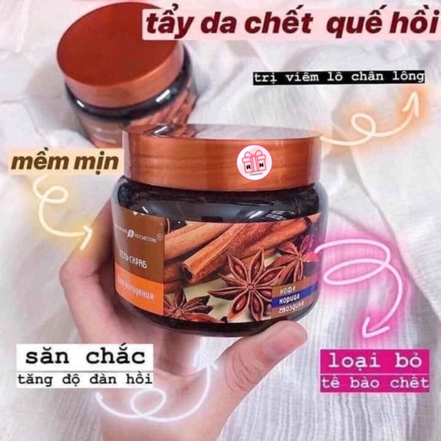 Tẩy Da Chết Toàn Thân Chiết Xuất Quế Hồi và Cafe 380g