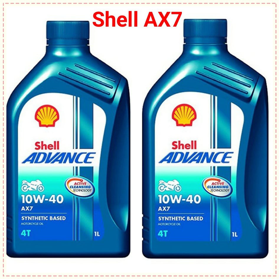 Nhớt Shell Advance AX7 10W40 " CHÍNH HÃNG"  10W40 dành cho xe số