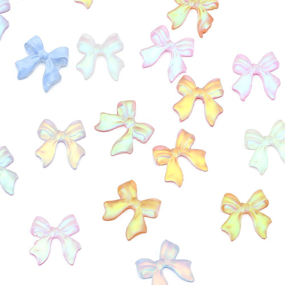 Ruy Băng Trang Trí Móng Tay DIY Hình Bướm Cực Quang