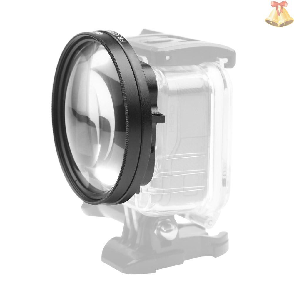 ONE 58mm Macro Lens 10x Magnification Close Up Lens for Gopro Hero 7 Black 6 5 Black Waterproof Case for GoPro Accessory