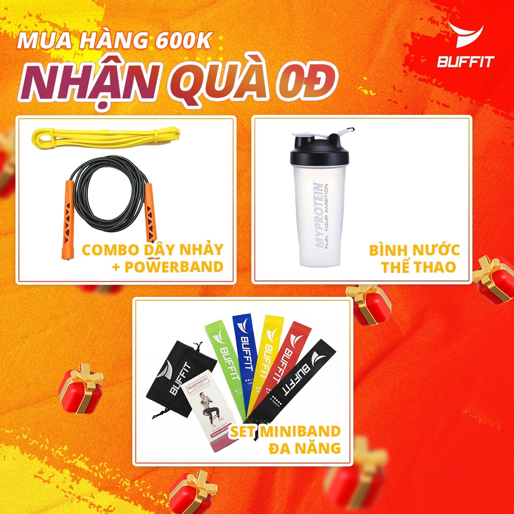 [ĐỊNH TUYẾN CAO CẤP] Thảm định tuyến BUFFIT tập thể dục, gym, yoga TPE 2 lớp 8mm foam cao cấp chống trượt, không mùi