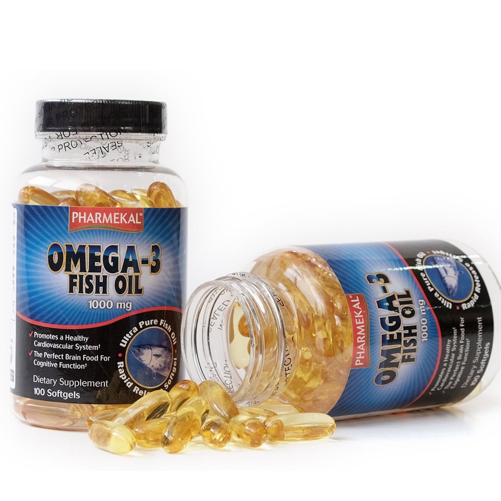 Viên Uống Dầu Cá Pharmekal Omega 3 Fish Oil 1000Mg 100 Viên