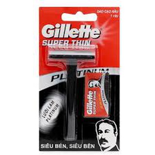 Dao Cạo Râu Gillette Super Thin (1 cây + 1 lưỡi)