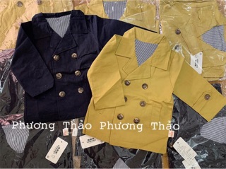 Áo kaki măng tô cổ bẻ