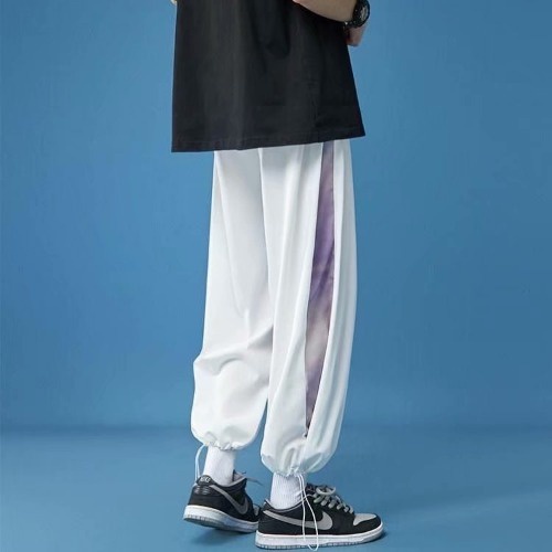 Quần Nam- Quần thun đen M-3XL ống rộng ống suông baggy nam nữ PHong cách unisex