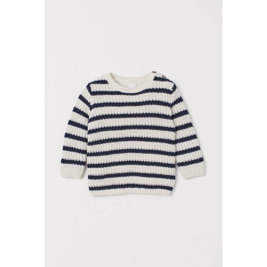 [Au.th]Áo len kẻ H&M sz 18/24M