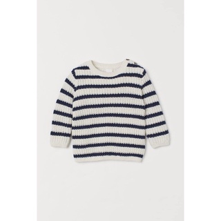 Áo len kẻ h&m sz 18/24m