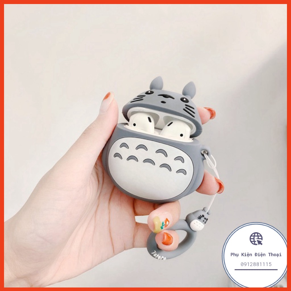 🍀  Case Vỏ Bao Airpods Đựng Tai Nghe Airpod 1 2 3 Pro Totoro Cover i11, i12...Toronto tặng kèm móc ⚡Phụ Kiện Điện Thoại