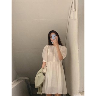 Đầm Doll xoè cổ trụ tay lỡ