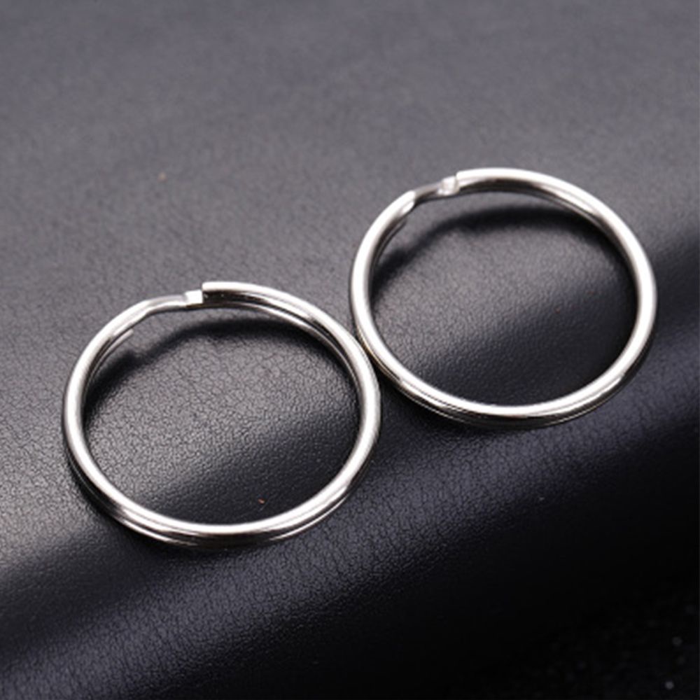 Set 10 Móc Khóa Bằng Thép Không Gỉ 25 / 28 / 30 / 32mm Thiết Kế Mới Tiện Dụng