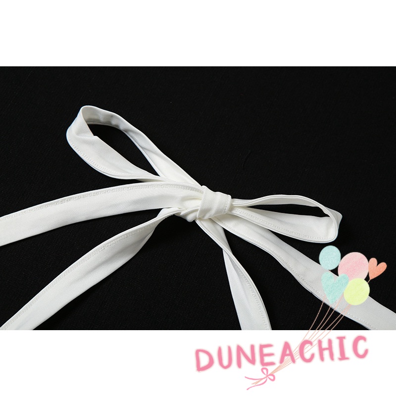 DUNEA Áo Tank Top Hở Lưng Cột Dây Gợi Cảm Phong Cách Đường Phố Cho Nữ