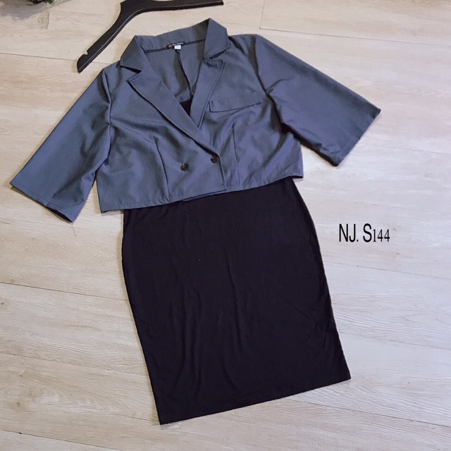 Set Khoác Vest Lửng + Body Tanktop Bigsize