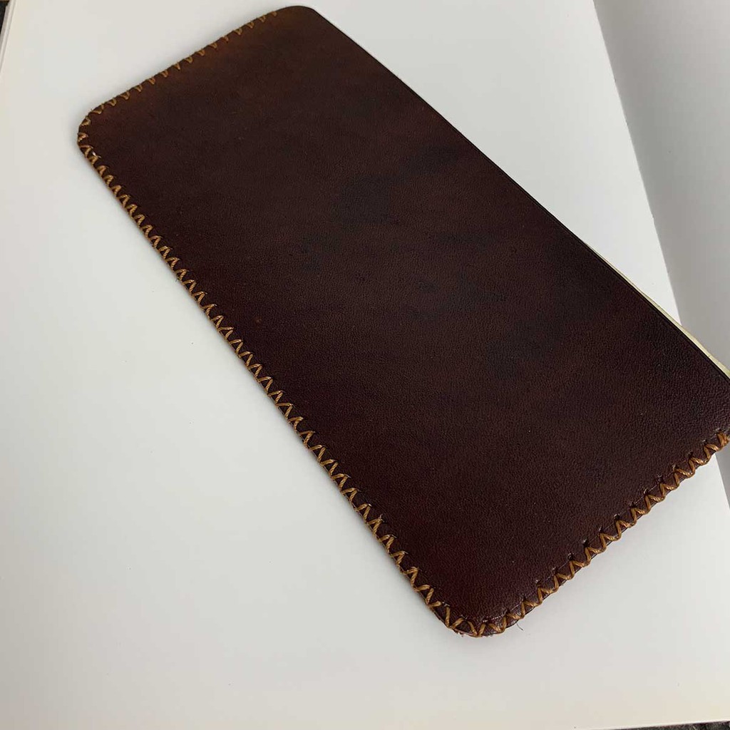 Ví nữ - đơn giản - màu nâu - sản xuất thủ công MC346