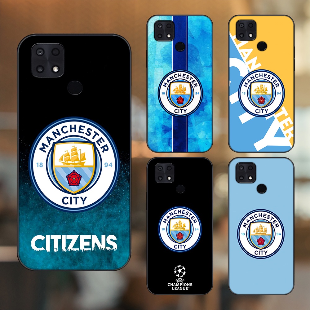 Ốp lưng Xiaomi Poco C40 viền đen in hình Manchester City MC
