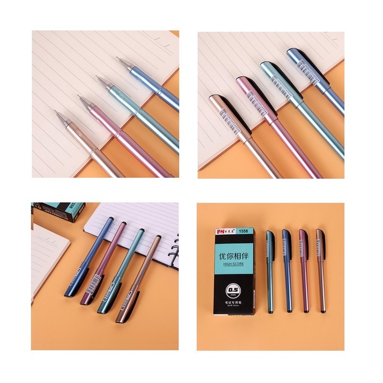 Bút Bi Mực Đen Ngòi 0.5mm Cho Văn Phòng