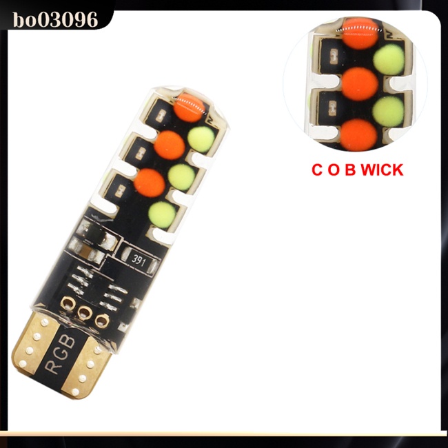 Đèn Led T10 Rgb 12v Rgbw Cob Điều Khiển Từ Xa Cho Xe Hơi